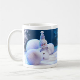 かわいい雪だるまの冬/クリスマスマグカップ コーヒーマグカップ