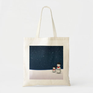 かわいい雪だるまの星座 トートバッグ