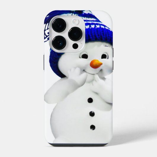 かわいい雪だるまのiPhone / iPadケース iPhoneケース (裏面)