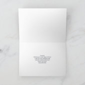 かわいい雪だるまインウィンター写真誕生日 カード (内部)