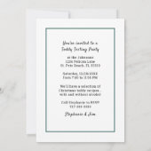 かわいい雪だるまクリスマスのプレッド日付パーティーを保存 招待状 (裏面)