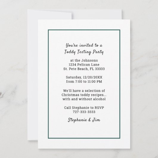 かわいい雪だるまクリスマスのプレッド日付パーティーを保存 招待状 (裏面)