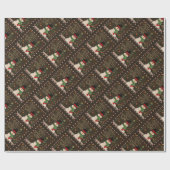 かわいい雪だるまクリスマスの優しさ歓喜のインスピレーション ラッピングペーパー (フラット)