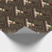 かわいい雪だるまクリスマスの優しさ歓喜のインスピレーション ラッピングペーパー (角)