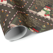 かわいい雪だるまクリスマスの優しさ歓喜のインスピレーション ラッピングペーパー (ロールコーナー)