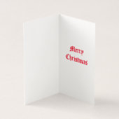 かわいい雪だるまクリスマスカード (内部)