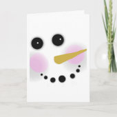 かわいい雪だるまクリスマスカード シーズンカード (正面)