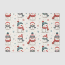 かわいい雪だるまクリスマスパターン