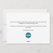 かわいい雪だるまクリスマス写真ビジネスロゴ シーズンカード (裏面)