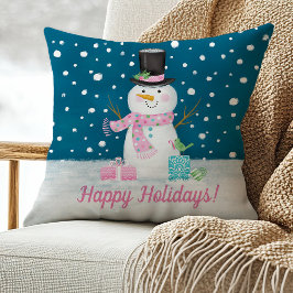 かわいい雪だるまクリスマス装飾用クッション クッション