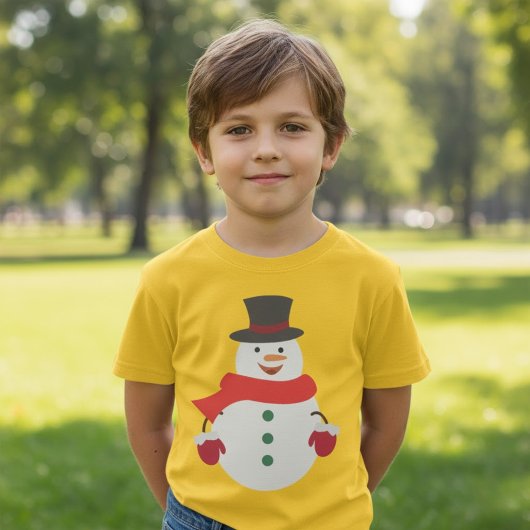かわいい雪だるまクリスマス Tシャツ