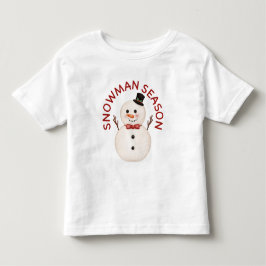 かわいい雪だるまシーズンの幼児Tシャツ トドラーTシャツ