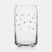 かわいい雪だるまスノーフレークスケッチ名クリスマス ガラス缶 (右)