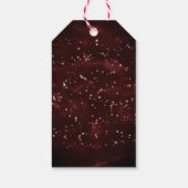 かわいい雪だるまチャイルドレッドギフトラベル ギフトタグ (裏面)