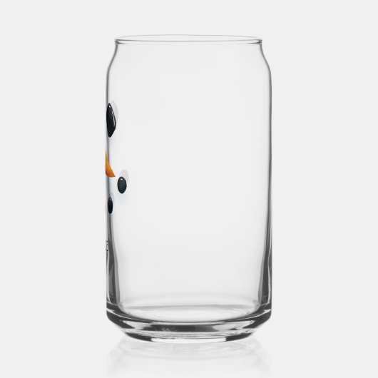 かわいい雪だるまパーソナライズされたクリスマスホリデーミルク ガラス缶 (左)