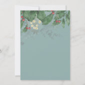 かわいい雪だるまファミリークリスマス 招待状 (裏面)