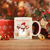 かわいい雪だるまベイカークリスマスマグ コーヒーマグカップ
