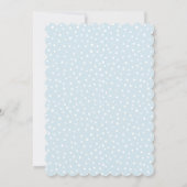 かわいい雪だるまベビー外の赤ちゃんシャワーが冷たい 招待状 (裏面)