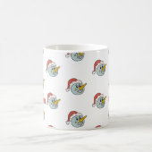 かわいい雪だるまホリデークリスマス コーヒーマグカップ (中央)
