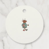 かわいい雪だるまホリデーパーティー フェイバータグ (裏面)