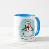 かわいい雪だるまマグ マグカップ (正面右)