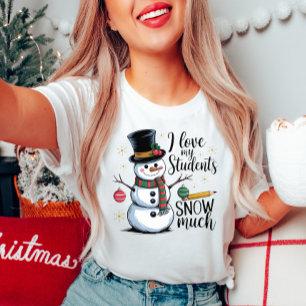 かわいい雪だるま先生 Tシャツ