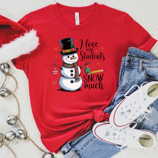 かわいい雪だるま先生 Tシャツ