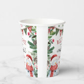 かわいい雪だるま冬のクリスマス2nd誕生日 紙コップ (右)