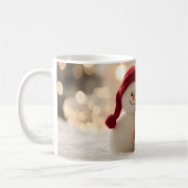かわいい雪だるま家族 冬 クリスマス コーヒーマグカップ (左)