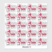 かわいい雪だるま感謝していプンで冬素晴らしに シール (シート)