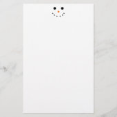 かわいい雪だるま文具 便箋 (正面)