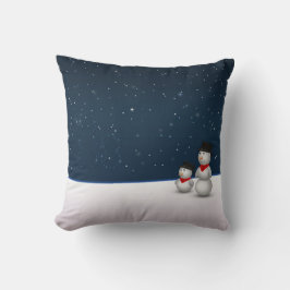 かわいい雪だるま星座 クッション