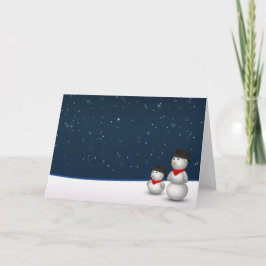 かわいい雪だるま星座 シーズンカード