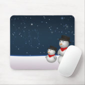 かわいい雪だるま星座 マウスパッド (マウス)