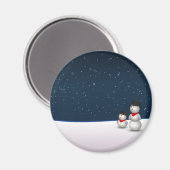 かわいい雪だるま星座 マグネット (正面/裏面)