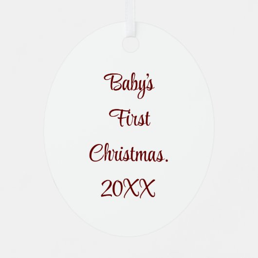 かわいい雪だるま第1回クリスマス飾り メタルオーナメント (裏面)