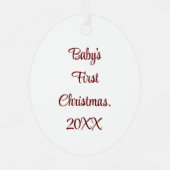 かわいい雪だるま第1回クリスマス飾り メタルオーナメント (裏面)