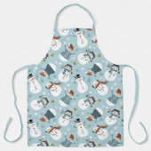 かわいい雪だるま エプロン (正面)