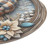 かわいい雪だるま カッティングボード (角)