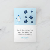 かわいい雪だるま カード (内部)
