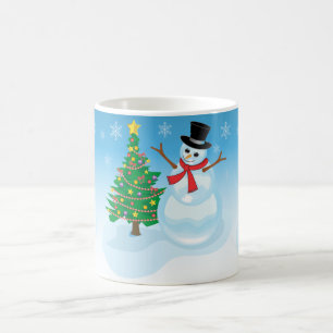 かわいい雪だるま コーヒーマグカップ