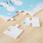 かわいい雪だるま ジグソーパズル (側面)