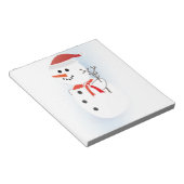 かわいい雪だるま ノートパッド (アングル)