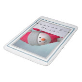 かわいい雪だるま バスマット (アングル)