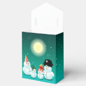 かわいい雪だるま フェイバーボックス (オープン)