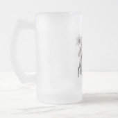 かわいい雪だるま フロストグラスビールジョッキ (左)