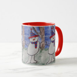 かわいい雪だるま マグカップ
