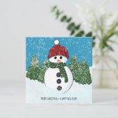 かわいい雪だるま | メリークリスマスと新年おめでとう (スタンド正面)