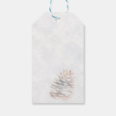 かわいい雪だるま、メリークリスマス-パーソナライズド ギフトタグ (裏面)