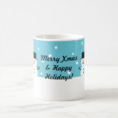 かわいい雪だるま 冬 雪 クリスマス コーヒーマグカップ (中央)